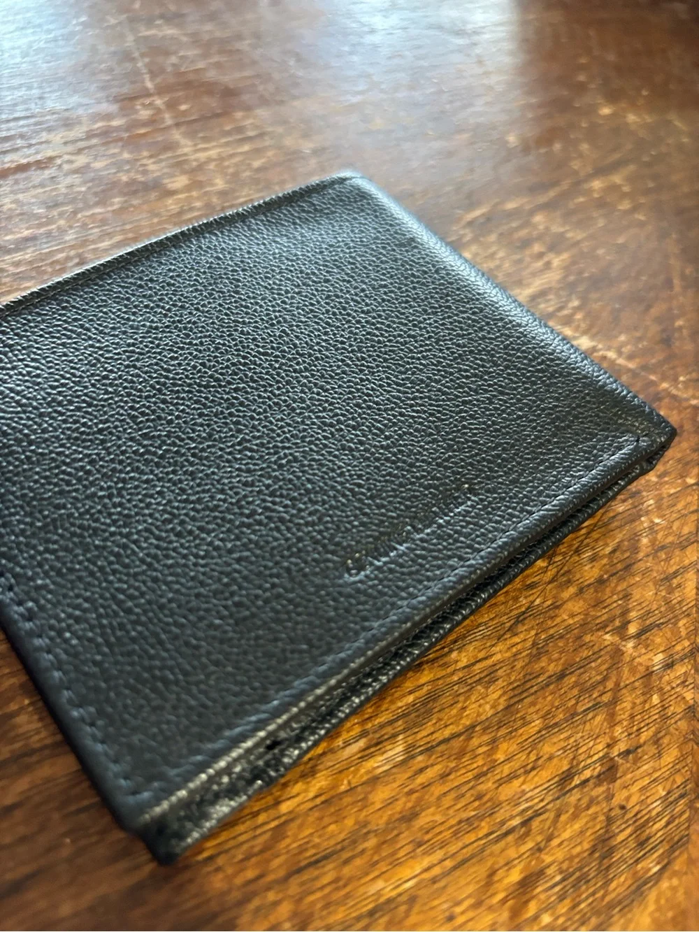 Perry Ellis Leather Black Card Wallet